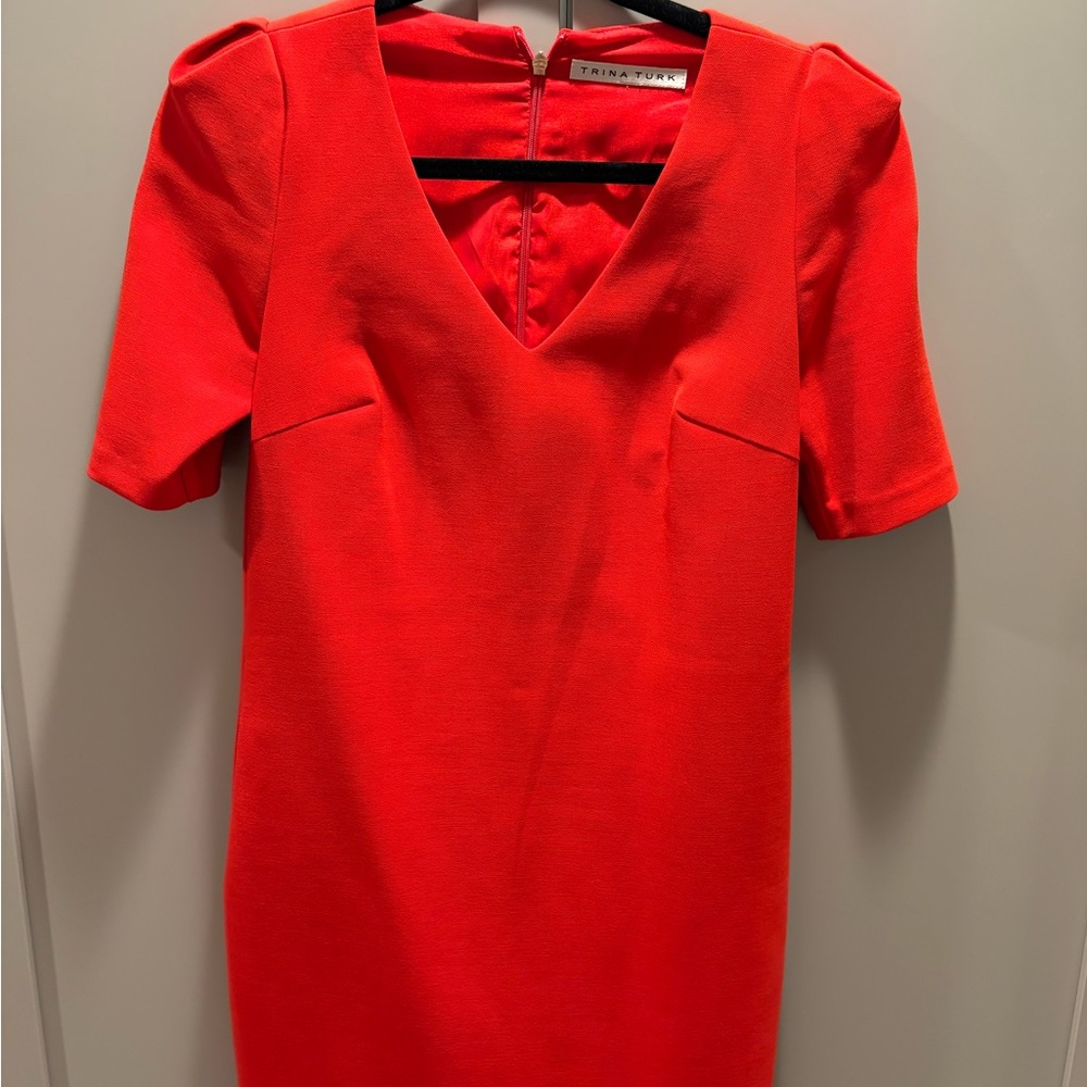 Trina Turk Bold Red Mini Dress